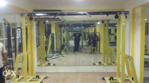 Yellow And Black Steel Gym Equipment