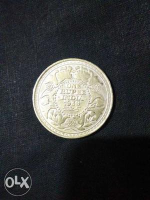 silver coin 1rupees India