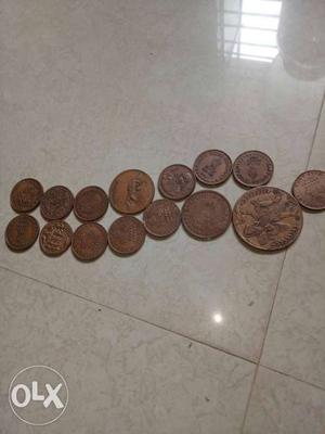 15 Copper Ancient Coins Lot