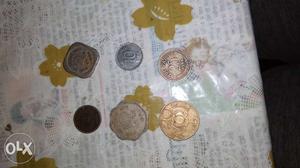 Ancient Indian coin set 1 paisa, 5 paise,10
