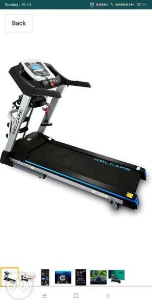 Black And Blue Altis Treadmill