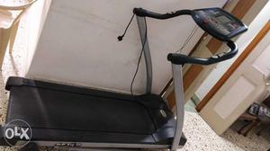 Black And Gray Treadmill