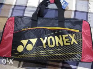 Black And Red Yonex Duffel Bag