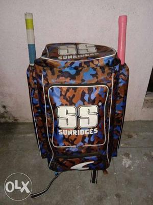 Brown, Blue, And White SS Backpack