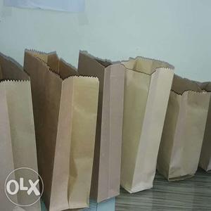 Brown Paper Bag, kirana bag, pouch, grocery bag,