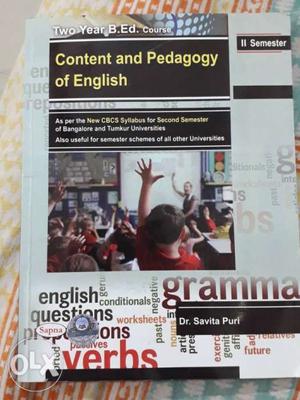 Content And Pedagogy Of English Book
