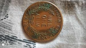 East India company coin one aana 