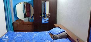 Furniture customized bed cupboards n mirror fixed