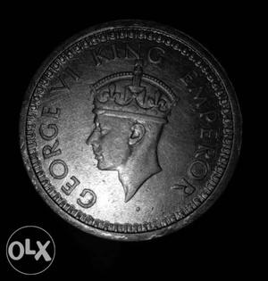 George V1 British King Emperor  India One Rupee Coin