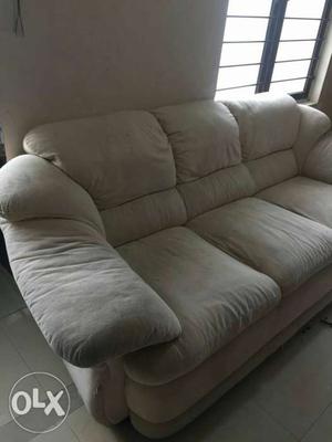 Gray Fabric 3-seat Sofa