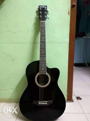 New unused guitar black color SANTANA