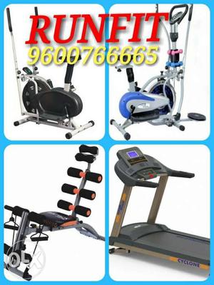 Orbitrek elite Four Exercise Equipment Photo Collage