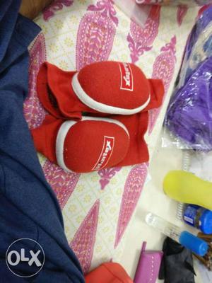 Pair Of Red Knee Pads