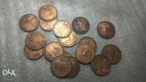 Republic Indian 1paisa coins lot 16pcs 
