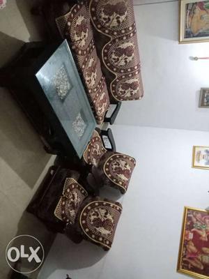 Sofa set with good condition center table with