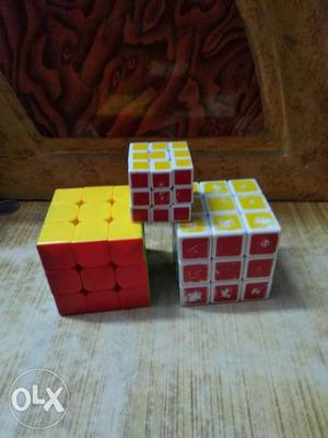There 3 By 3 Rubik's Cubes