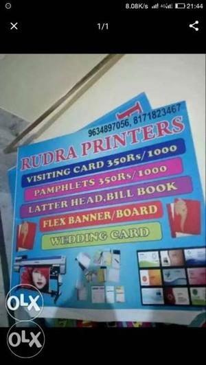 We design we print we deliver rudra printers