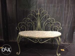 Wrought iron Framed Padded Chair