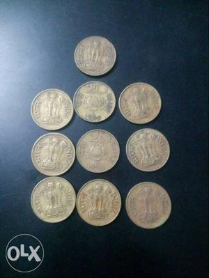 paise lotus coin. 25 RS each