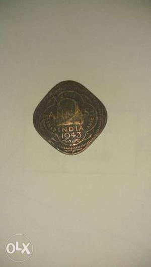 2 Annas, Historic Coin from British Govt.