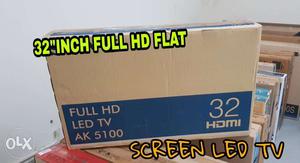 32" Full HD LED TV Box With Text Overlay