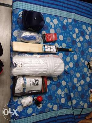 A BRAND NEW CRICKET KIT With one SS Cricket bat,