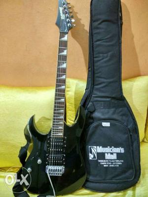 An Ibanez electric originally left hand,but now