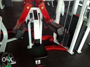 Black And Red Exercise Equip,ment
