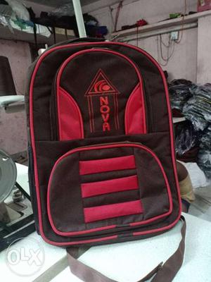 Black And Red Nova Backpack
