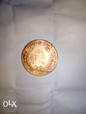 East India Company UKL ONE ANNA  Coin(Ram Sita Lakhan