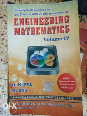 Engineering Mathematics Volume-IV By Pal And Das Textbook