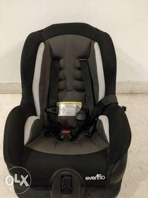 Evenflo Brand black car chair for babies; brand