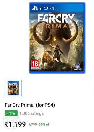 Farcry primal ps4 game cash only no exchange
