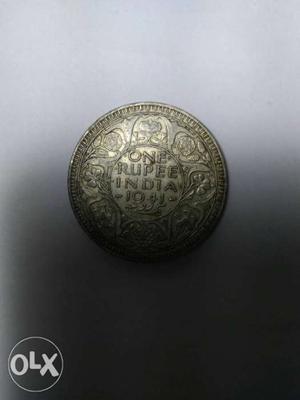 George vi emperor silver coin india
