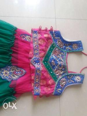 Girl chaniya choli pattern dress 4 to 7 years