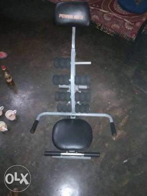 Gray And Black Ab Exercise Equipment