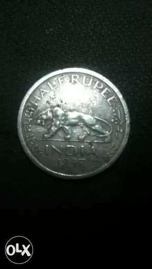  Half Rupee King George 6