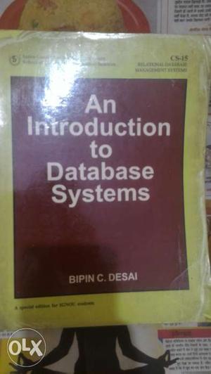 Introduction to Database system, by Bipin Desai