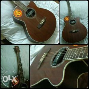 Krafter Hand Designed Wooden Guitar With Dedarrio
