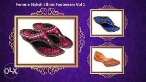 Ladies Ethnic footwear available in all sizes