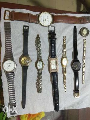 Ladies and Gents Watches - Working/Non Working 8 nos