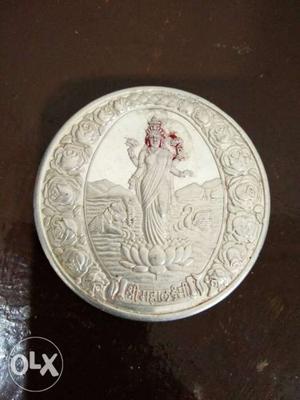 Mahalaxmi ji silver coin 152 grams
