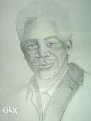 Men's Portrait Pencil Sketch