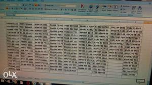 Microsoft Excel Screengrab