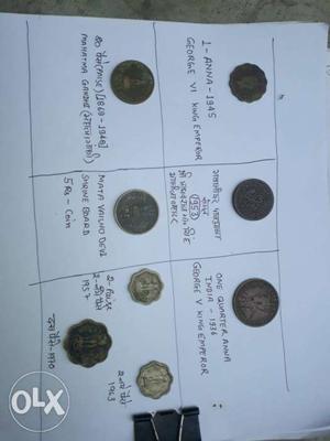 Old valuable antique coins