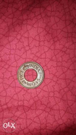 One pice india  coin