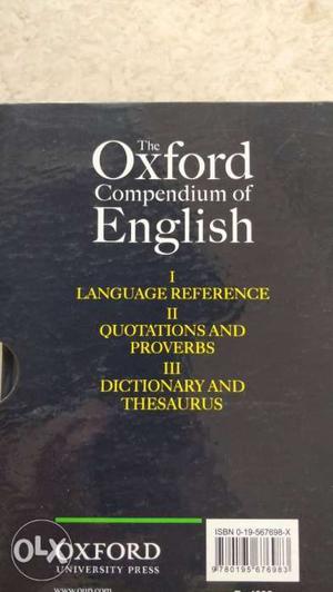 Oxford English dictionary and thesaurus