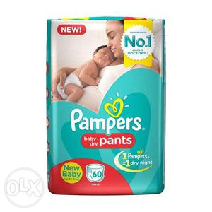 Pampers New Born Diaper Pants, X-Small (60 Pieces)