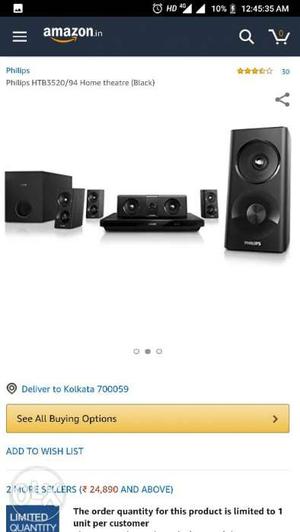 Philips 3D Blu Ray 5.1 Home Theatre