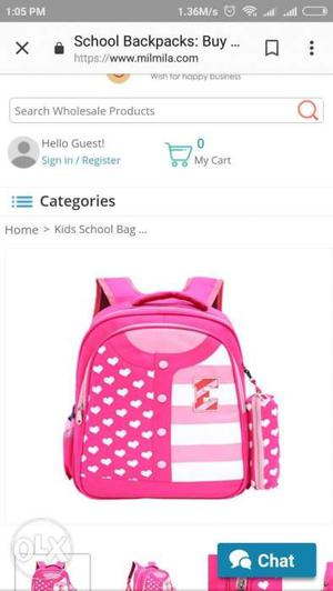 Pink Backpack Screenshot